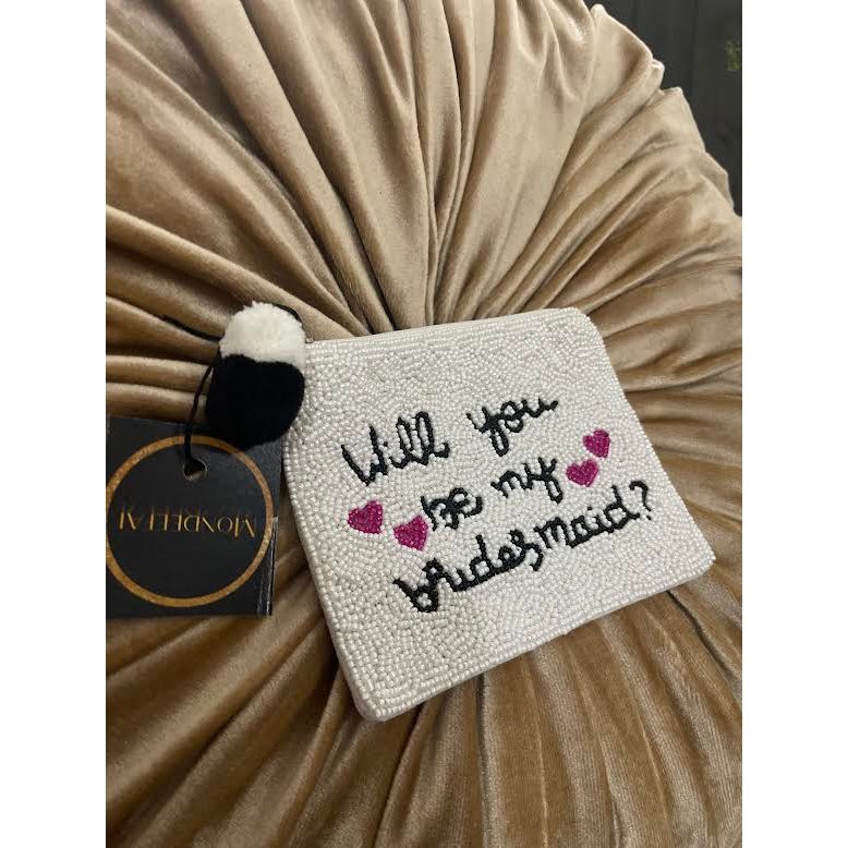 Bride/Bridesmaids Beaded Coin Purse/wallet