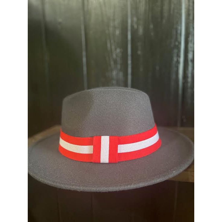 Red bottom fedora