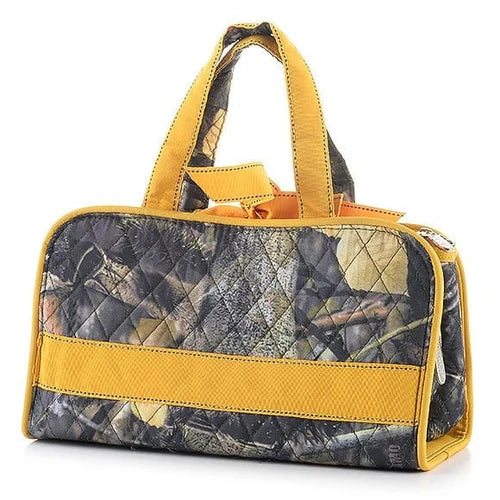 Quilted Camo 3-piece Cosmetic Bag