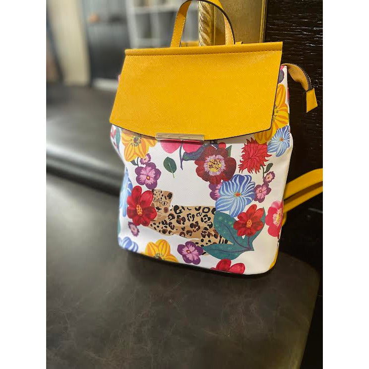 Flower Leopard convertible back pack