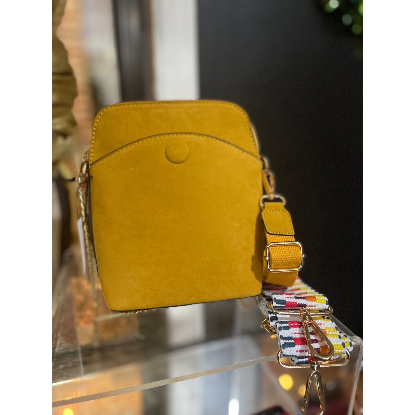 Mini Suede Crossbody