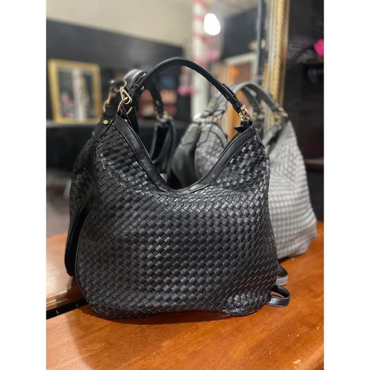 Medium Woven Shoulder Bag