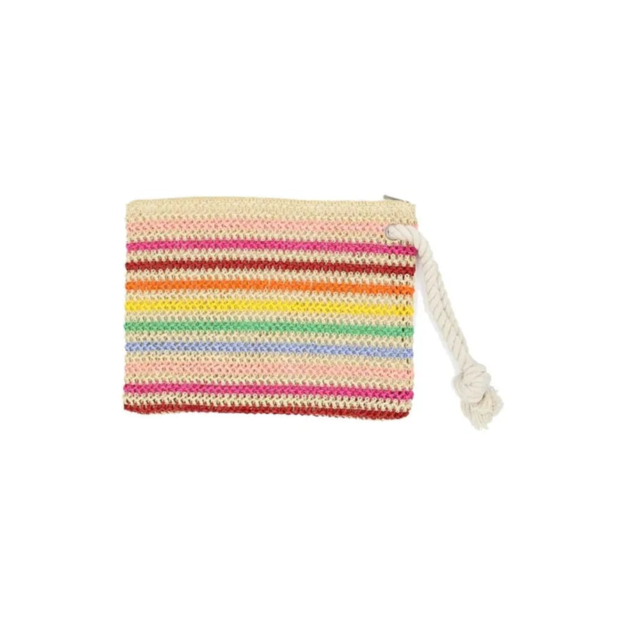 Rope Handle Crochet Pouch