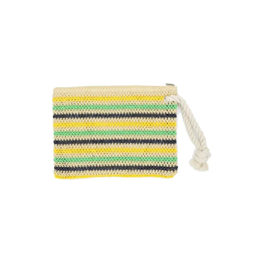 Rope Handle Crochet Pouch