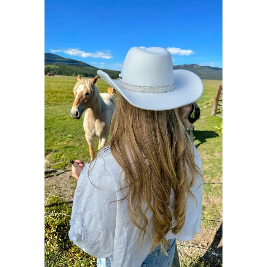 Bride Wool & Rhinestone Cowboy Hat