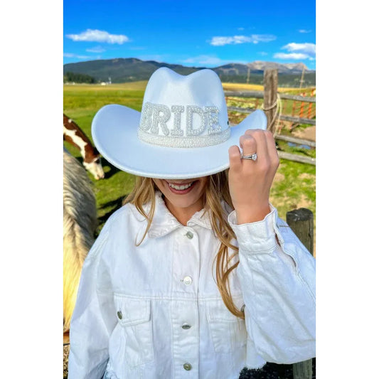 Bride Wool & Rhinestone Cowboy Hat